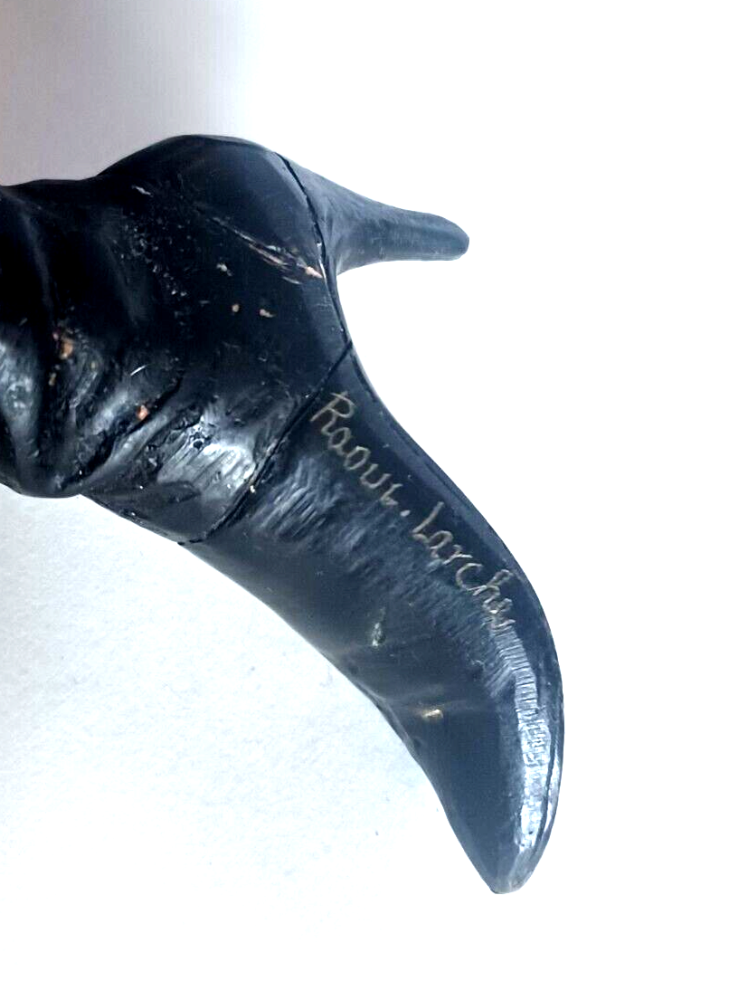 RARE Raoul Larche Detailed Bronze Sculpture of a Kneeling Nude Woman image 15