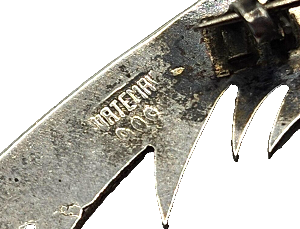 Vintage Guatemala 900 Sterling Silver & Gold Quetzal Tropical Bird Brooch Pin image 6