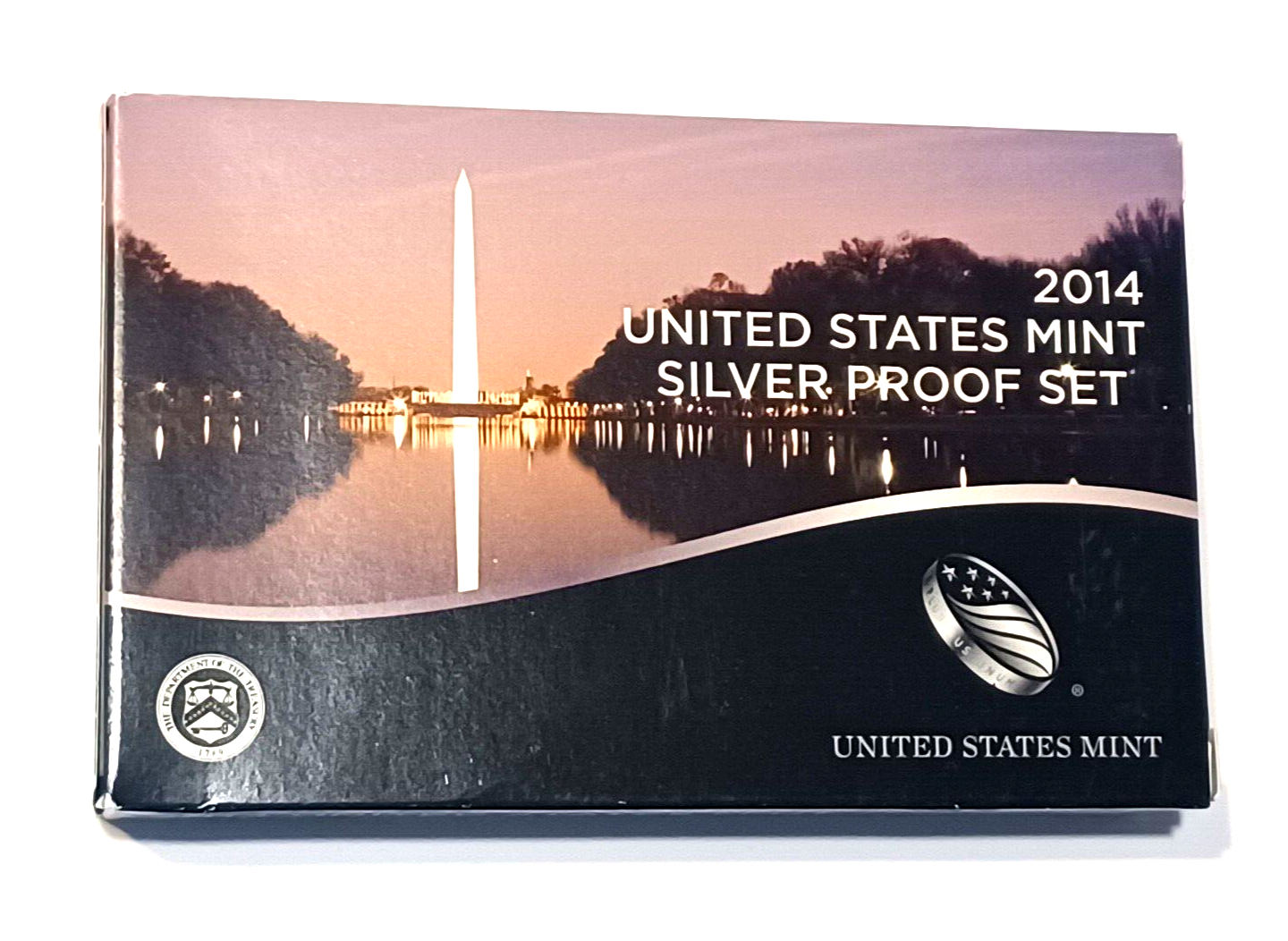 2014 S US Mint Silver Proof Set - 14 Coins COA Original Box image 14