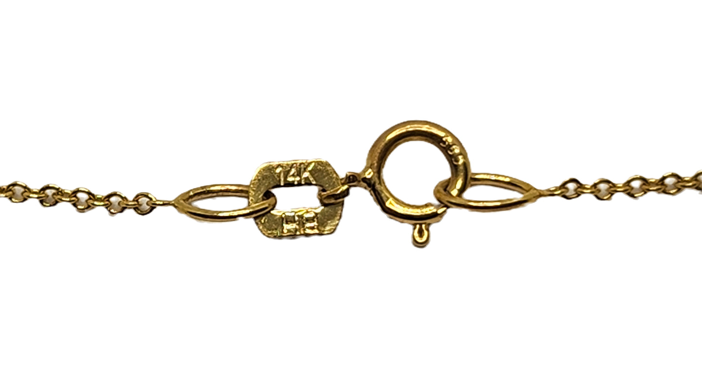 NEW! EFFY Multi Stone & Diamond 14k Yellow Gold Pendant w/ Chain image 11