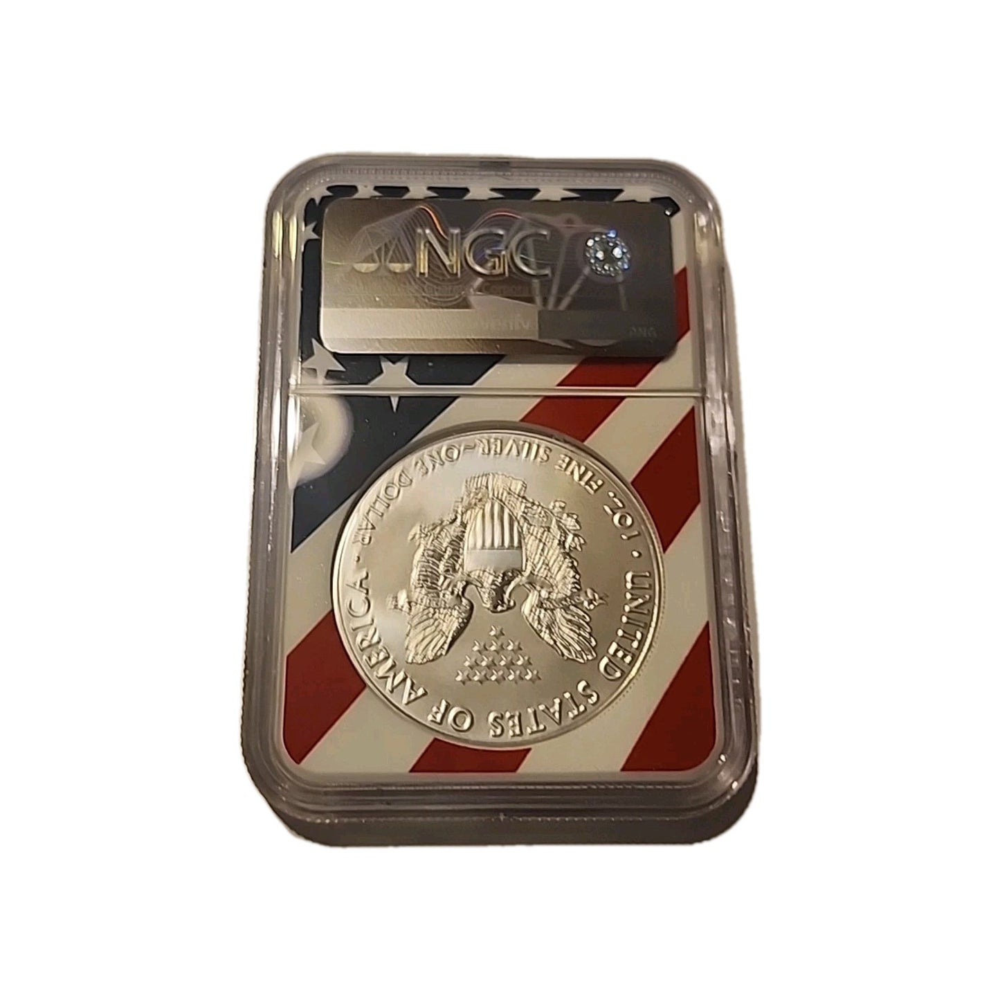 2018 US Silver $1 Eagle NGC MS69 image 1