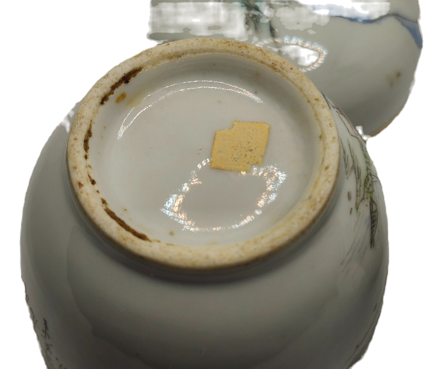 RARE Antique 20's Japanese Saki Wine Warmer Single Cup Set image 10