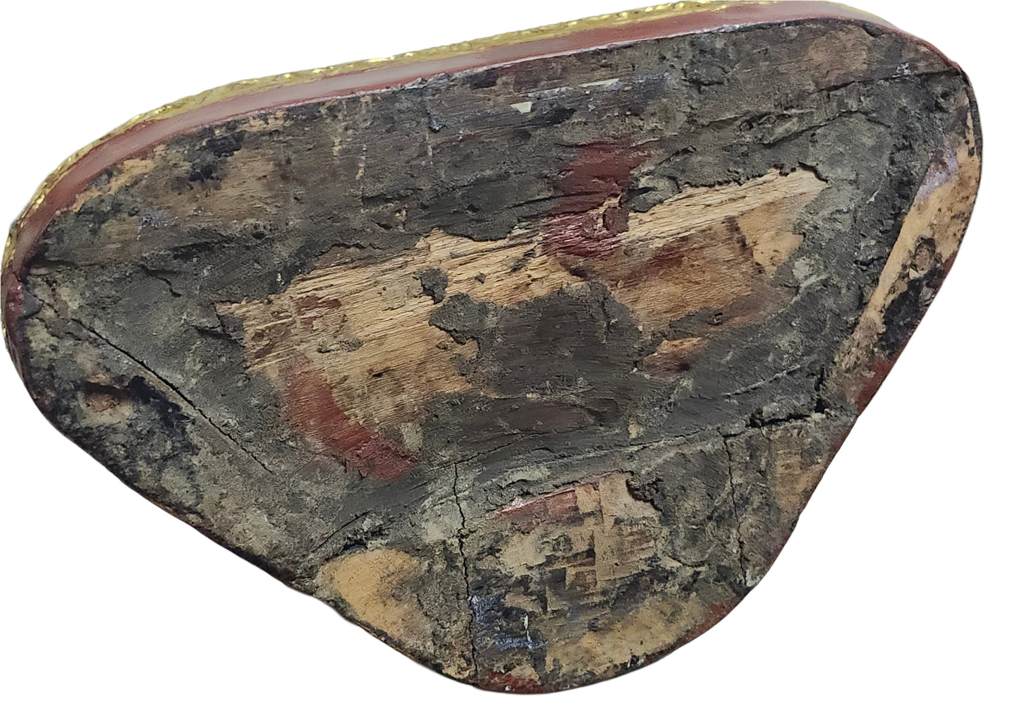 Antique 19th Century Burmese Wooden Sculpture of Mandalay Buddha Statue image 7