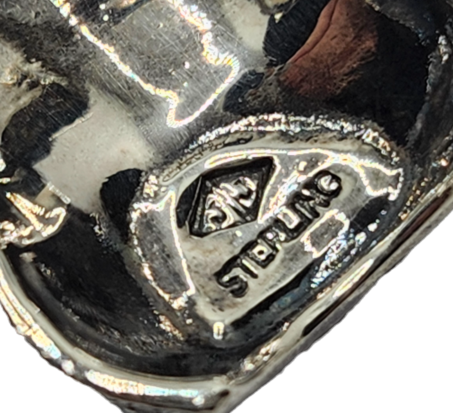 Judith Jack Sterling Silver Marcasite & Enamel Poinsettia Plant Brooch image 4