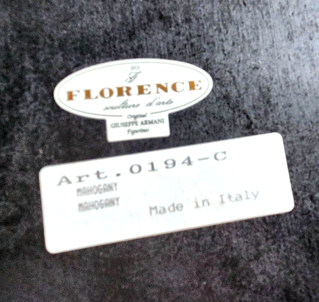 RARE! Giuseppe Armani 194C Mahogany Limited Edition Figurine " Lady w/ Elephant" image 10