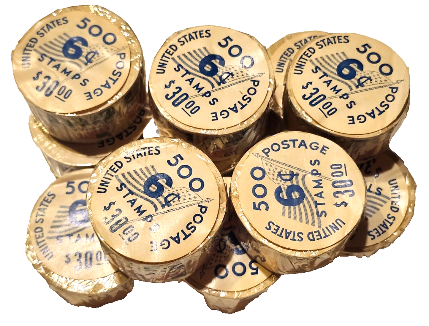 United States Grand Union Flag 6 Cent Unopened Stamp Roll of 500 ~ $30 image 3