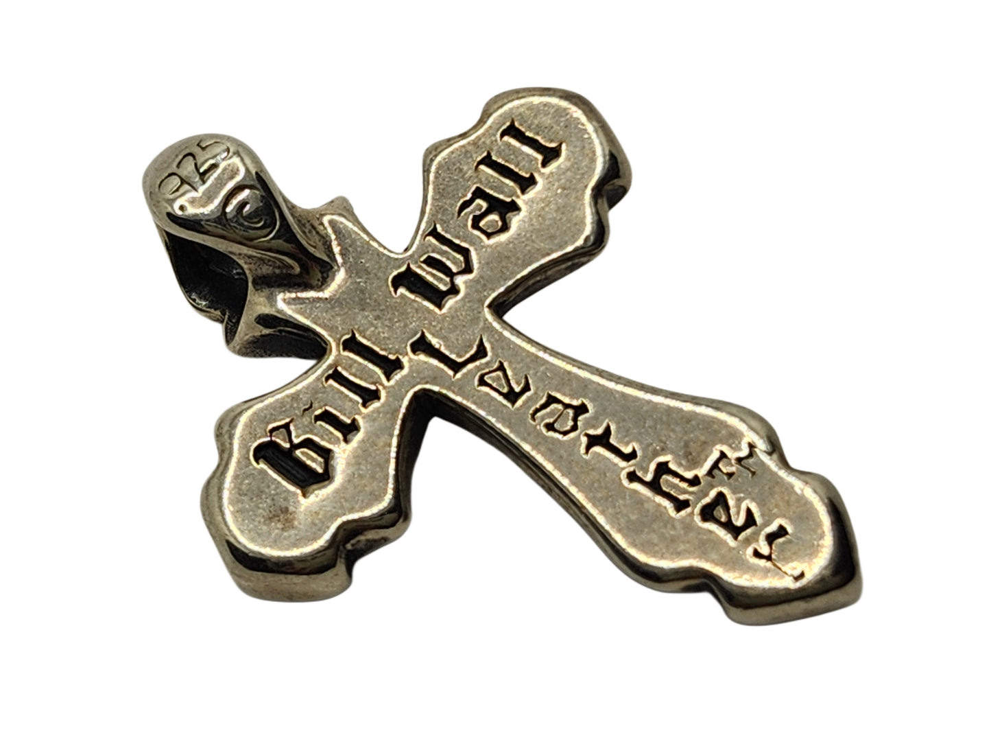 BWL Bill Wall Leather Sterling Silver Medium 2005 Cross Pendant image 4