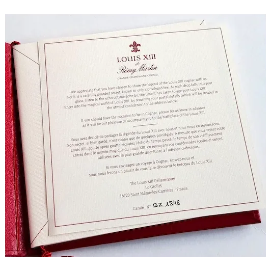 Remy Martin Louis XIII Cognac Baccarat Crystal Empty 750ml Bottle w/ Casket Shap image 9