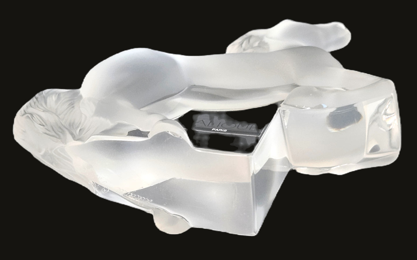 Rare! Lalique Clear Crystal Rearing Kozak Horse Figurine #1206500 image 7