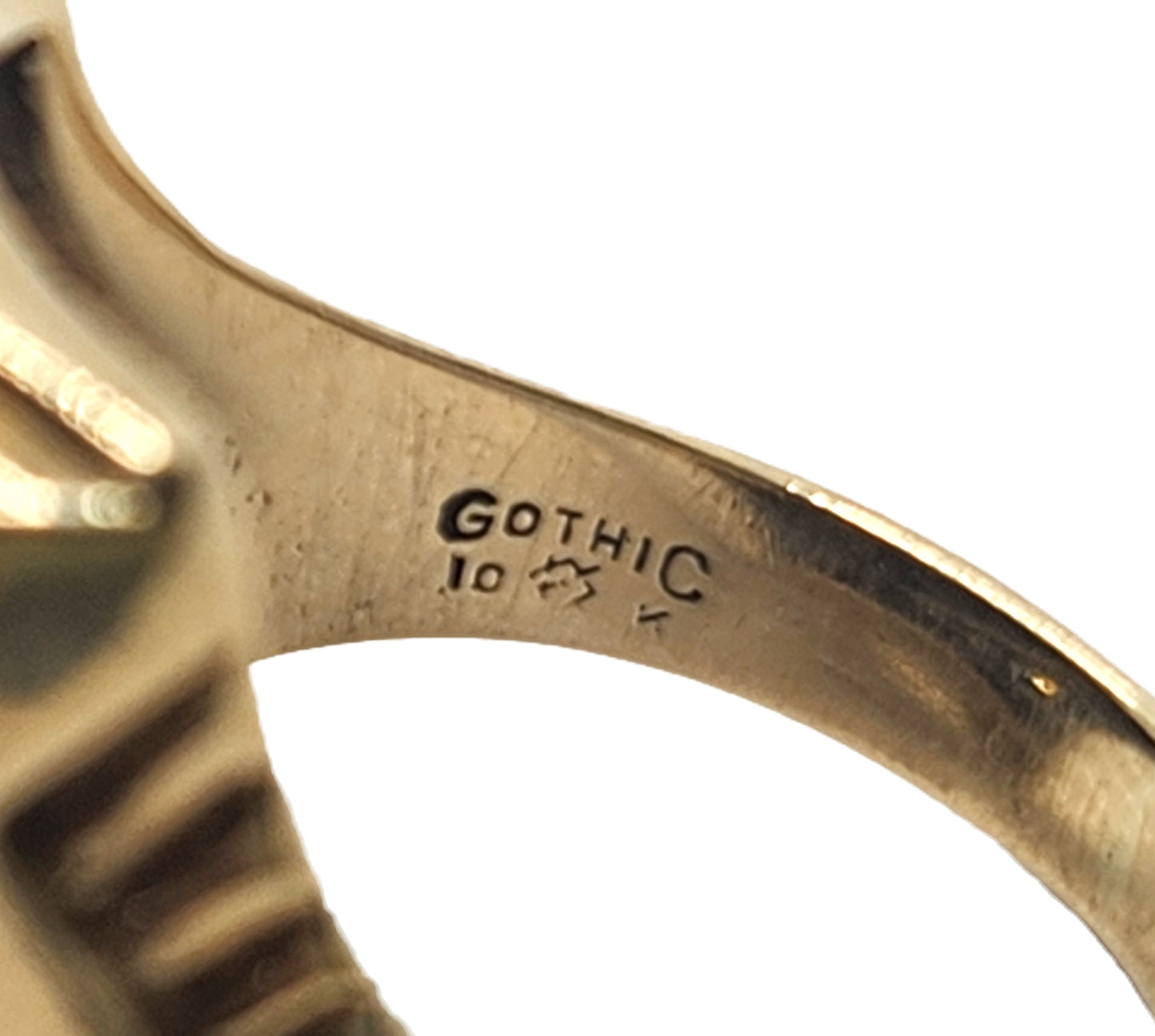 Vintage Men's Shriners Masonic Diamond Onyx & 10k Gold Ring image 8