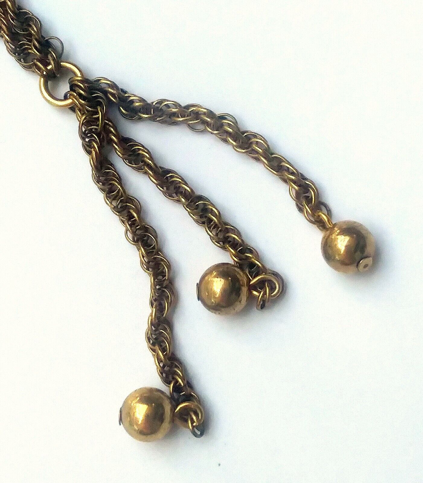 Antique Victorian Shell cameo & Gold Filled Rope Chain Bolo Style Necklace image 8