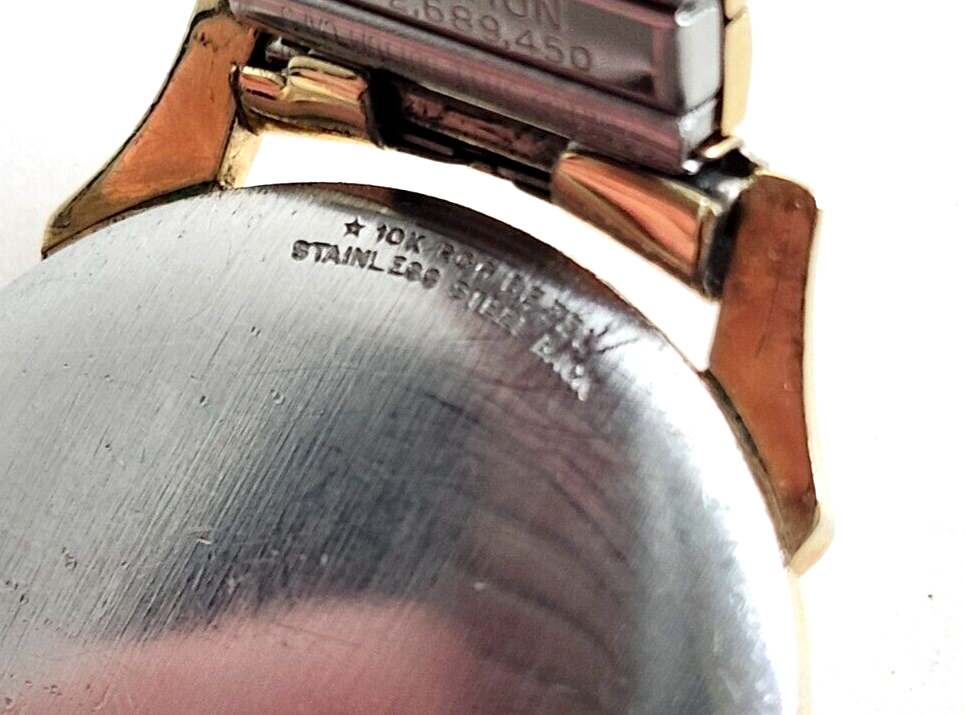 Vintage Hamilton Langdon 10k Rolled Gold Plate Men’s Watch Swiss image 7