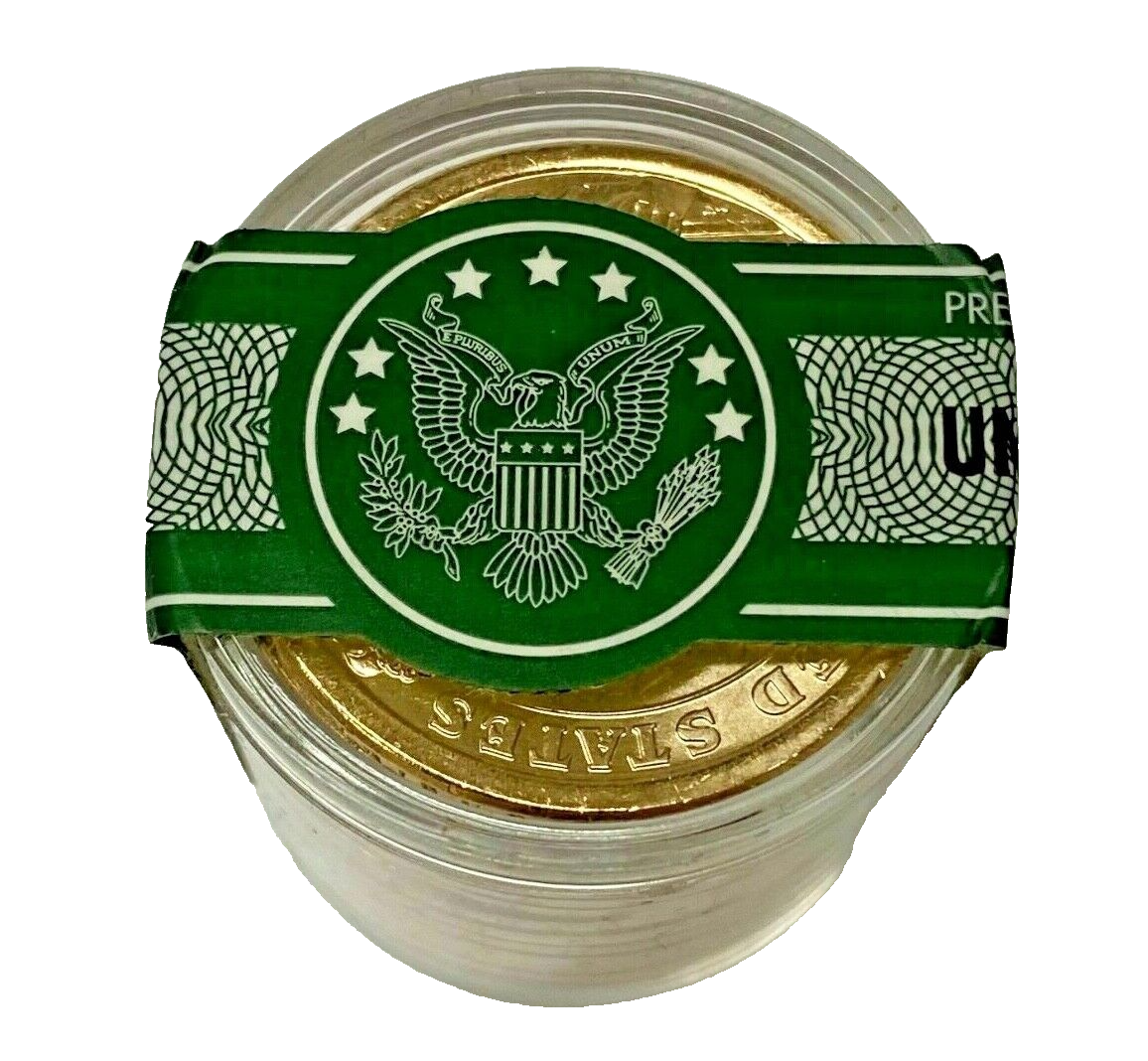 Danbury Mint William Henry Harrison Presidential Dollar Coin Roll of 12 Uncir. image 3