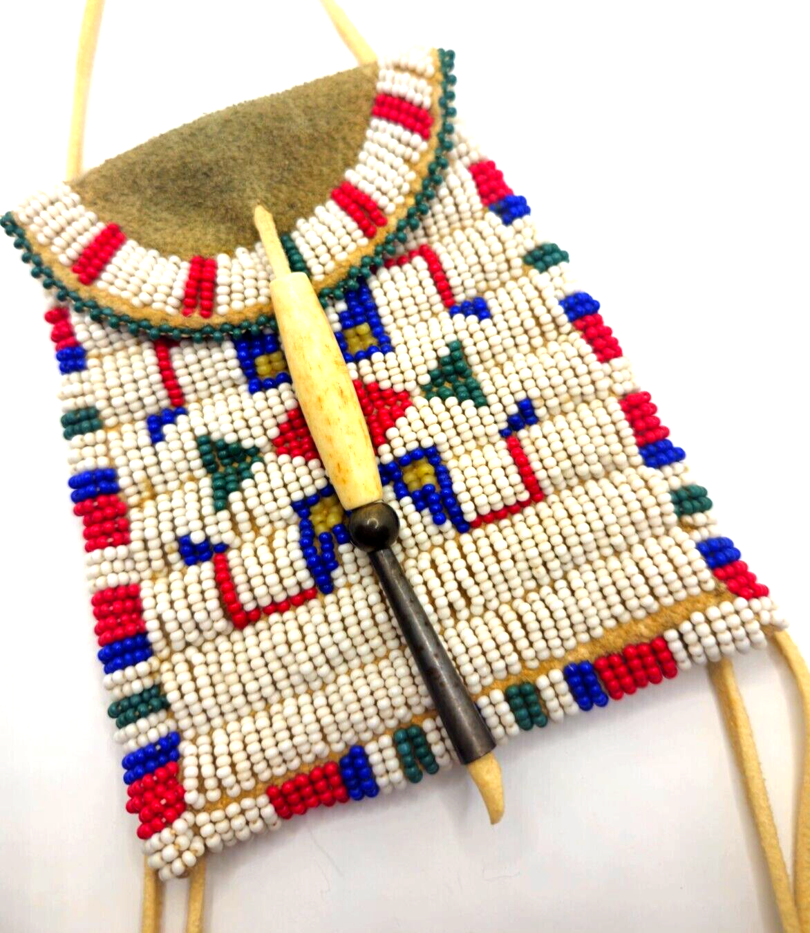 Vintage Native American Sioux or Arapaho Strike-a-Light Case / Medicine Bag image 4