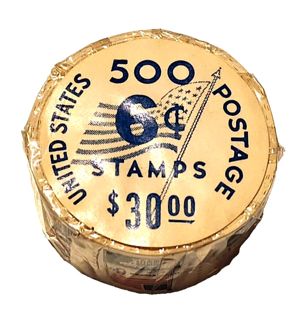 United States Grand Union Flag 6 Cent Unopened Stamp Roll of 500 ~ $30 image 0