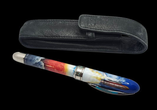 Limited Edition VISCONTI Mazzi 2005 Climbing the Space Pen 109/205 w/ 14k Nib image 0