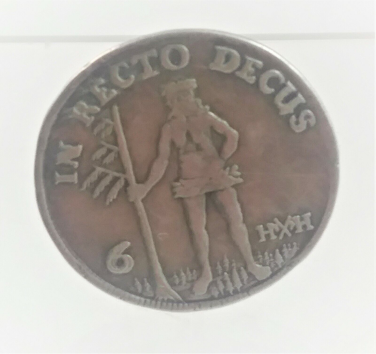 Antique 6 Marian Dime 1708 Silver Coin & 14K GF Cufflinks image 3