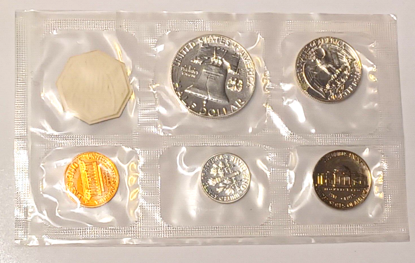 1963 U.S. Mint SILVER PROOF Set in Original Envelope image 4