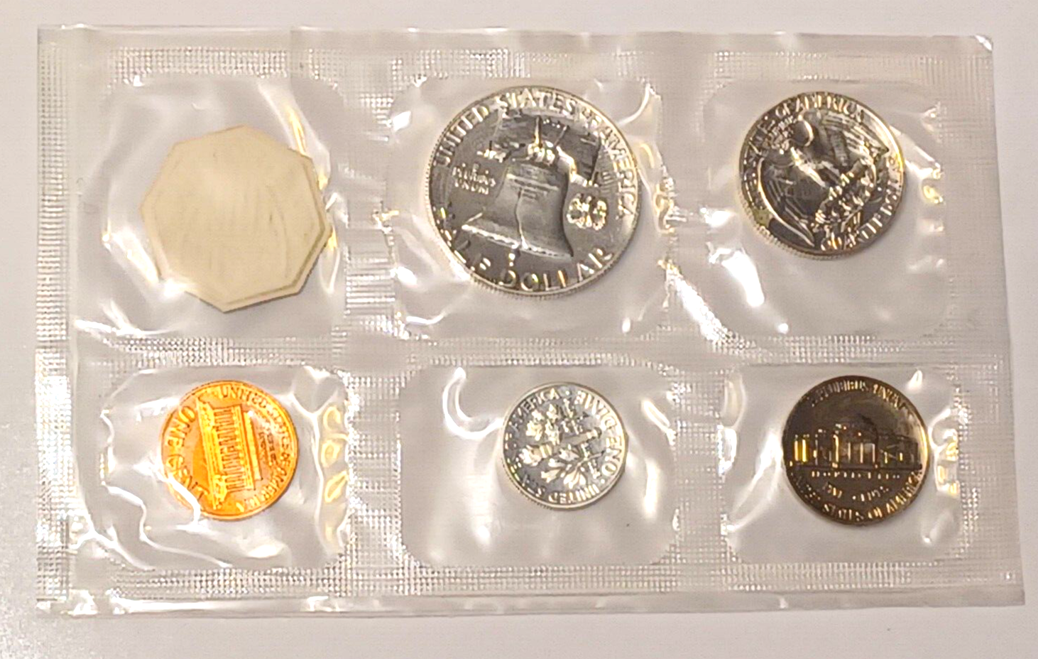 1963 U.S. Mint SILVER PROOF Set in Original Envelope image 4