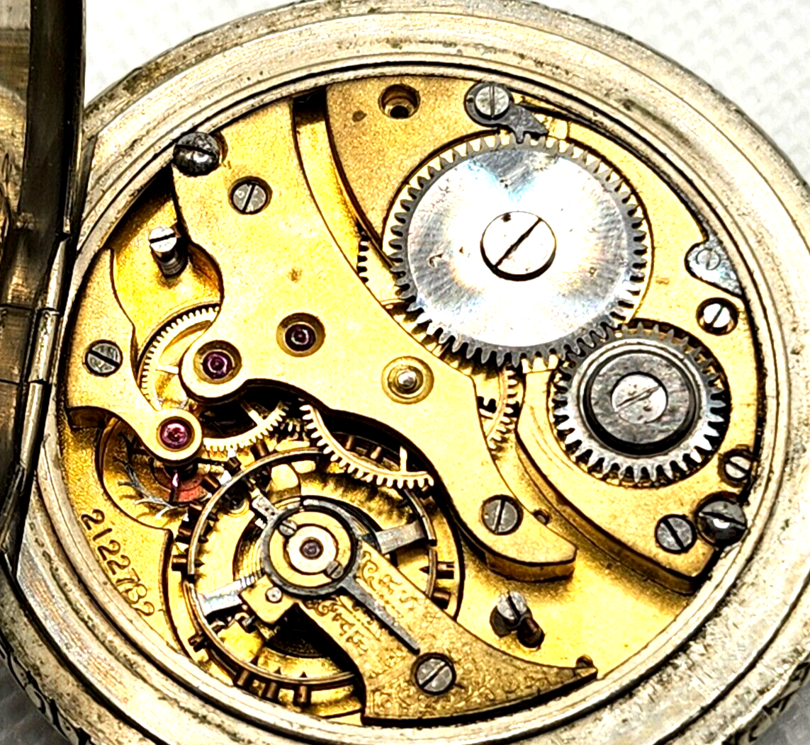 Antique Eterna Swiss Pocket Watch w/ Double Headed Eagle Symbol image 9