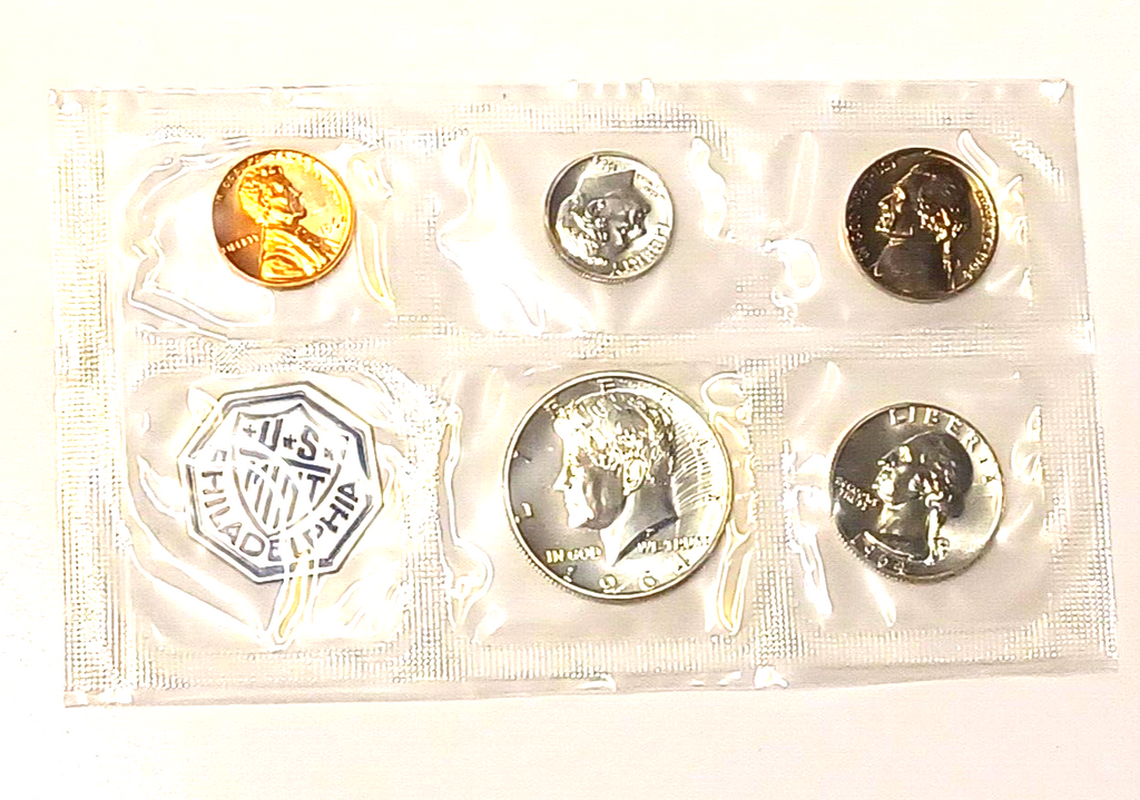 1964 U.S. Mint SILVER PROOF Set in Original Envelope image 1