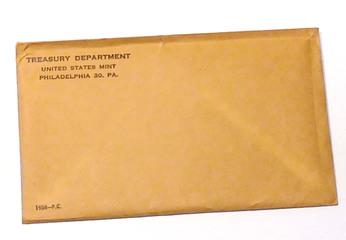 1958 U.S. Mint SILVER PROOF Set in Original Envelope image 6