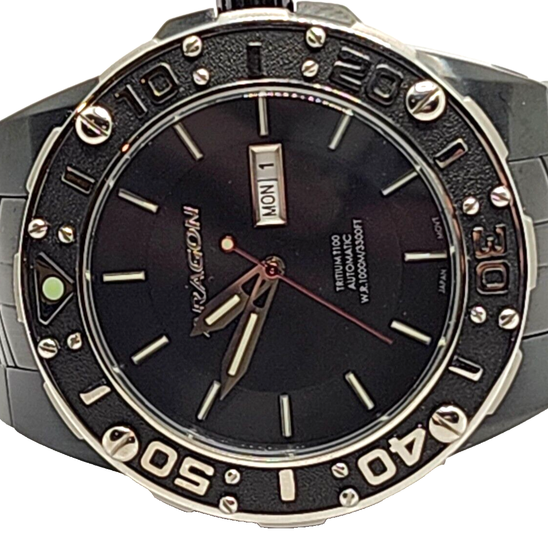 ARAGON Enforcer IP Black T-100 14 Tubes A168BLK Men's Watch image 3