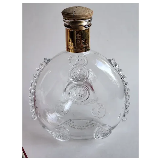 Remy Martin Louis XIII Cognac Baccarat Crystal Empty 750ml Bottle w/ Casket Shap image 1