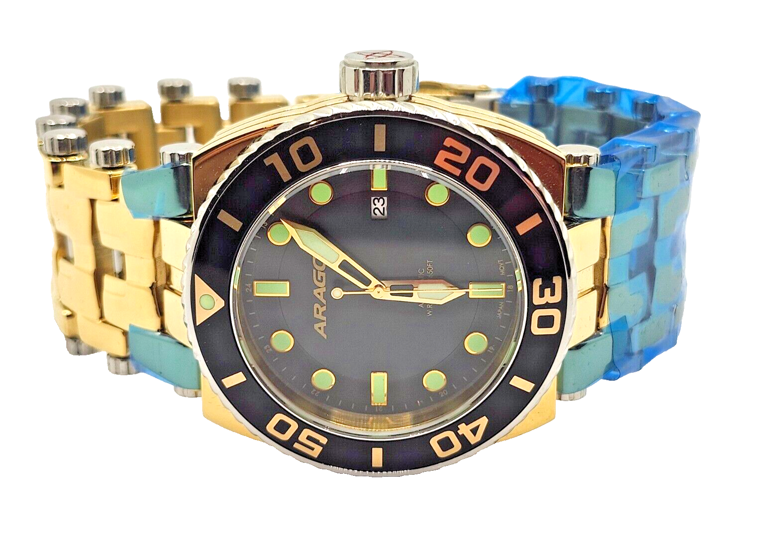 NEW! Aragon Millipede Automatic NH35 Men's Watch A095 in Box ~ 50ATM image 3