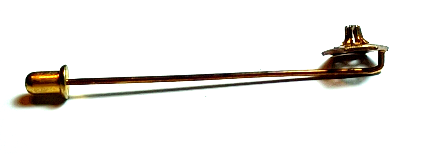 Antique Buttercup Set Diamond & 14K Rose Gold Octagon Shaped Stick Pin image 6