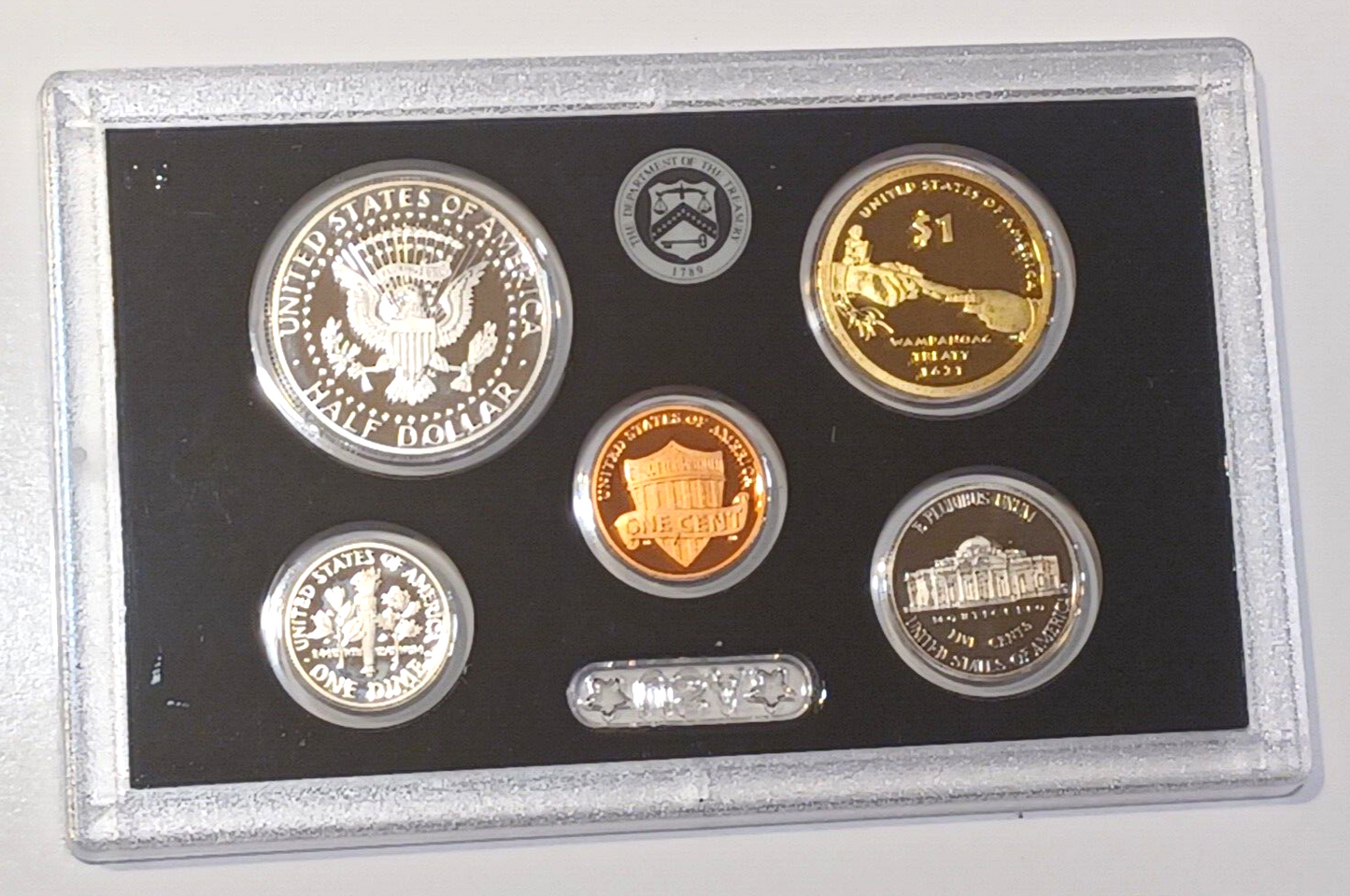 2011 S US Mint Silver Proof Set - 14 Coins COA Original Box image 4