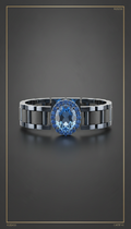 Sapphire Accent Signet Ring