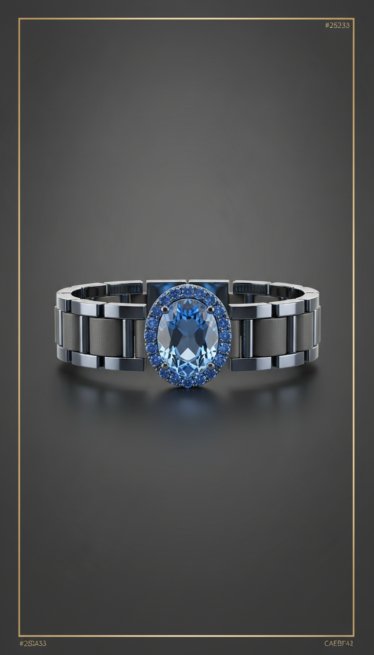 Sapphire Accent Signet Ring