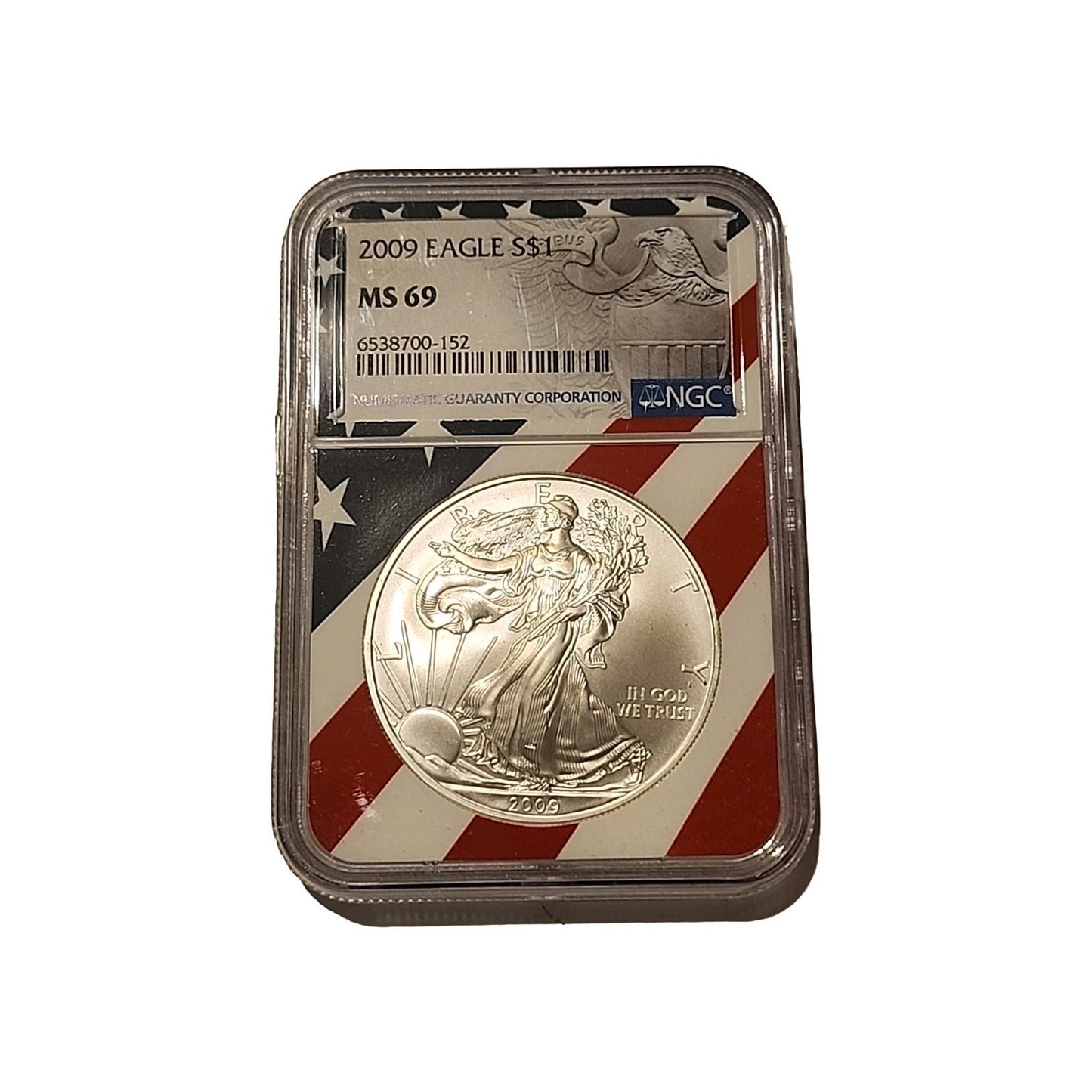2009 US Silver $1 Eagle NGC MS69 image 0
