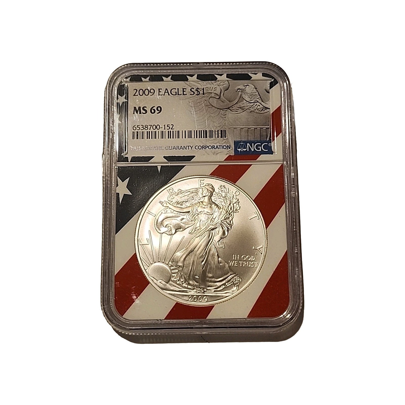 2009 US Silver $1 Eagle NGC MS69 image 0