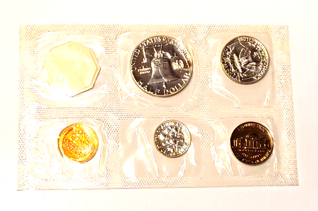 1958 U.S. Mint SILVER PROOF Set in Original Envelope image 5