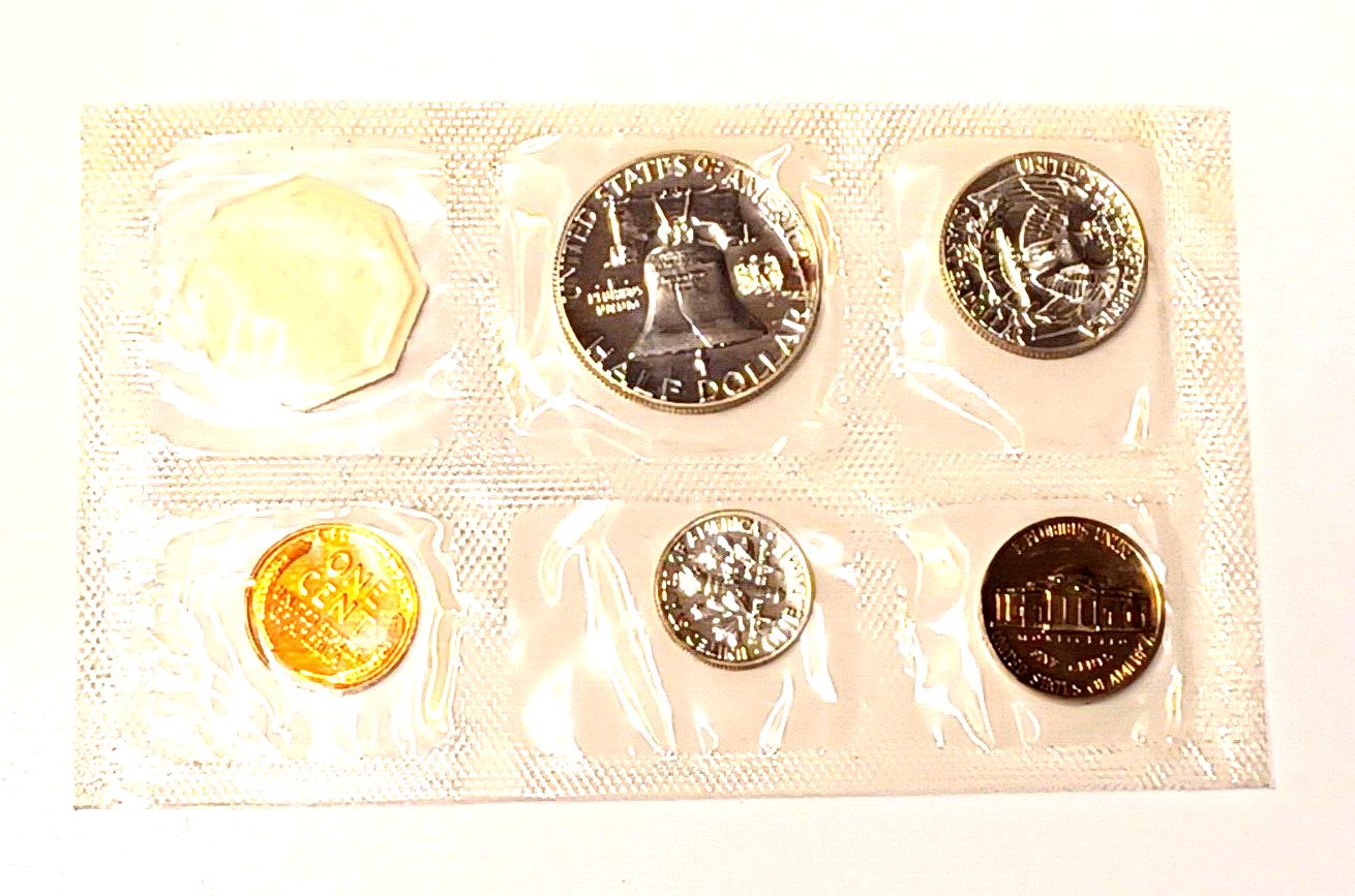 1958 U.S. Mint SILVER PROOF Set in Original Envelope image 5