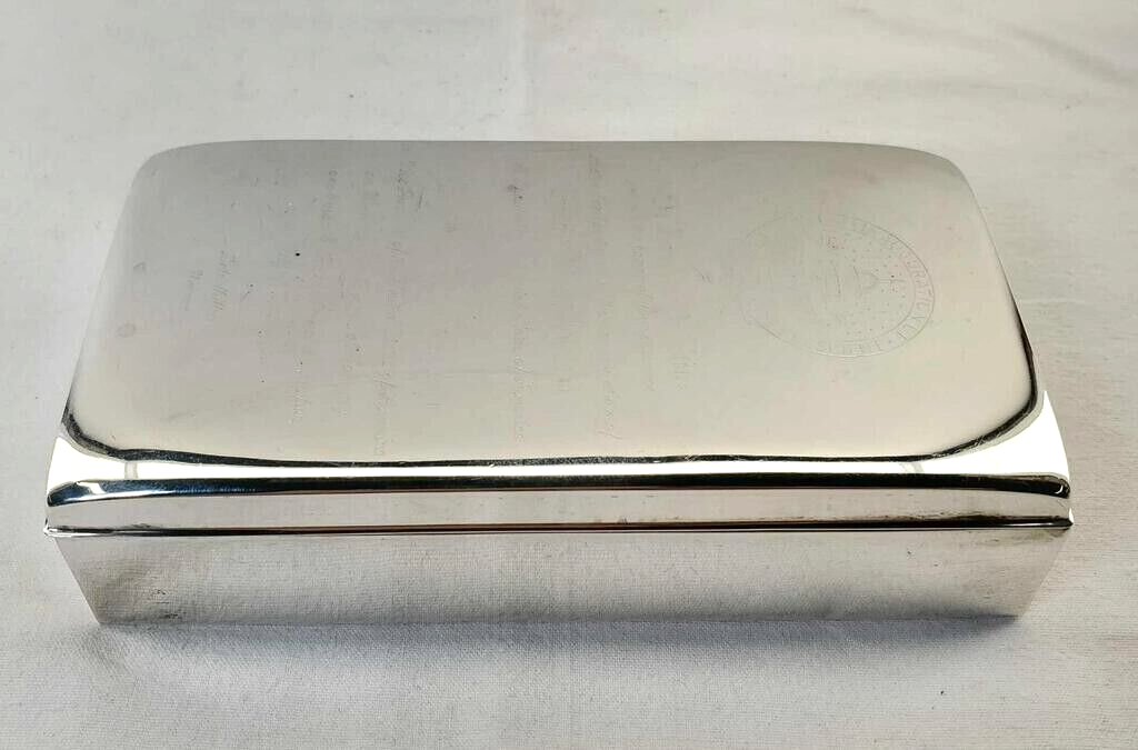 Sterling 1965 President & Vice President Inauguration Invitation Cigarette Case image 0