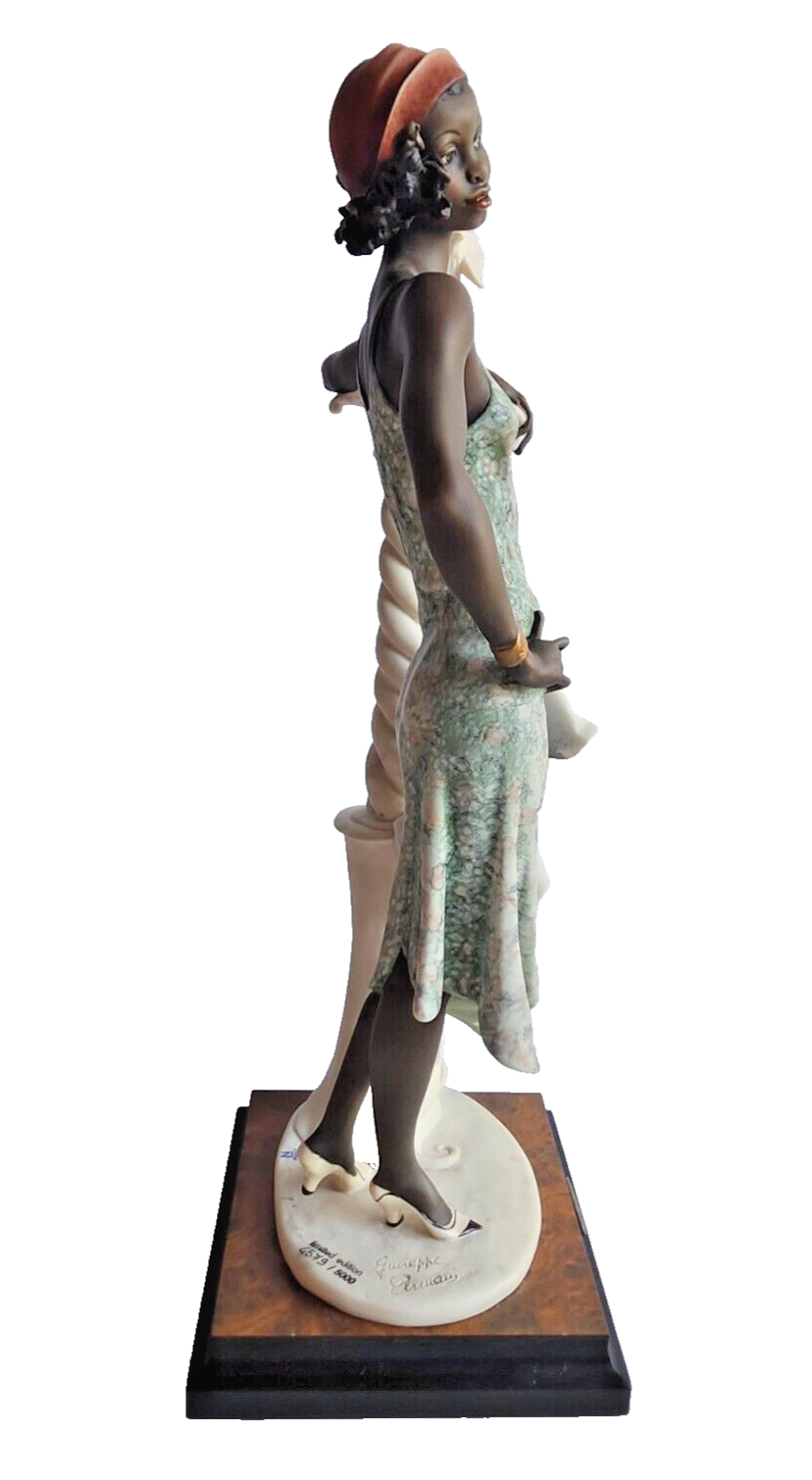 RARE! Giuseppe Armani 194C Mahogany Limited Edition Figurine " Lady w/ Elephant" image 7