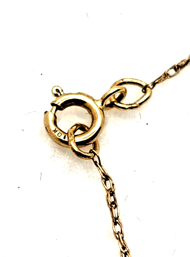 Vintage Chic 1ct Diamond Cluster 10k Yellow Gold Pendant Necklace image 9