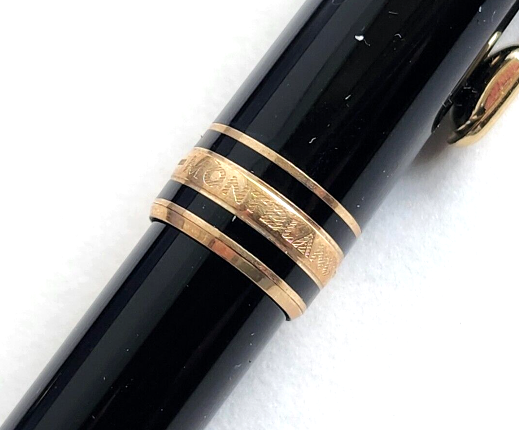 Montblanc Meisterstuck Gold-Coated Classique Black Rollerball Pen w/ Box image 5