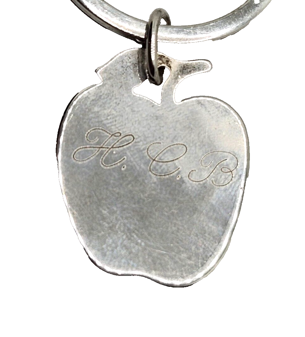 Vintage Tiffany & Co. Sterling Silver Apple Key Chain w/ Pouch image 4
