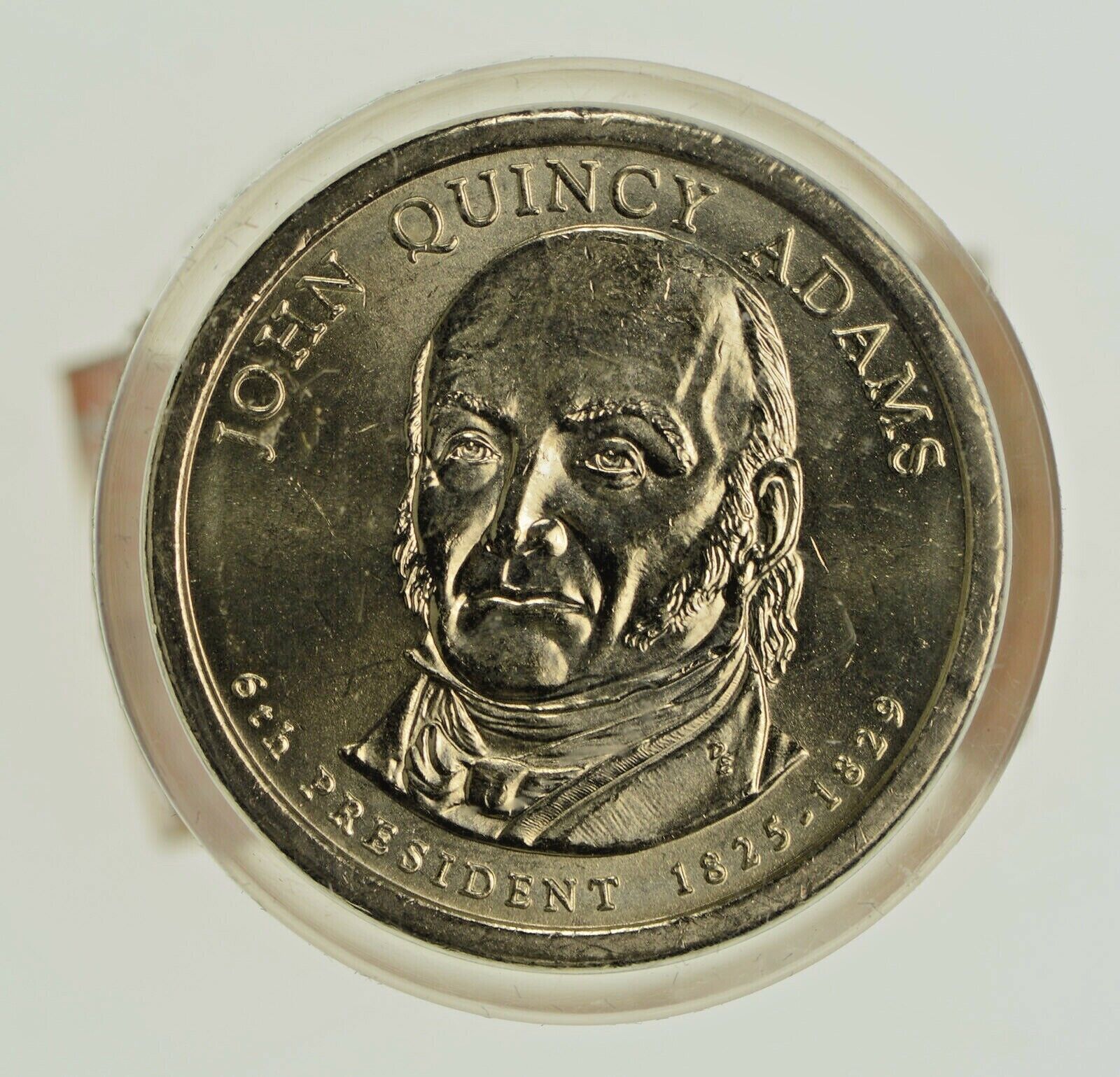 Danbury Mint John Quincy Adams Presidential Dollar Coin Roll of 12 Uncirculated image 0