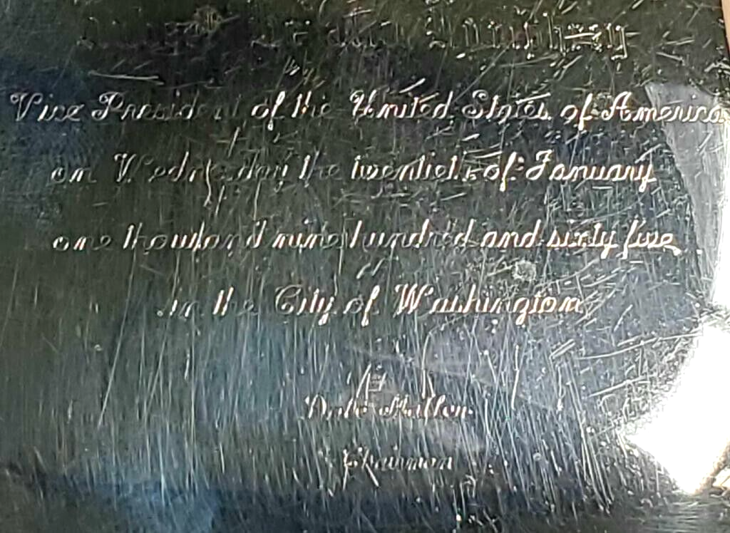 Sterling 1965 President & Vice President Inauguration Invitation Cigarette Case image 6