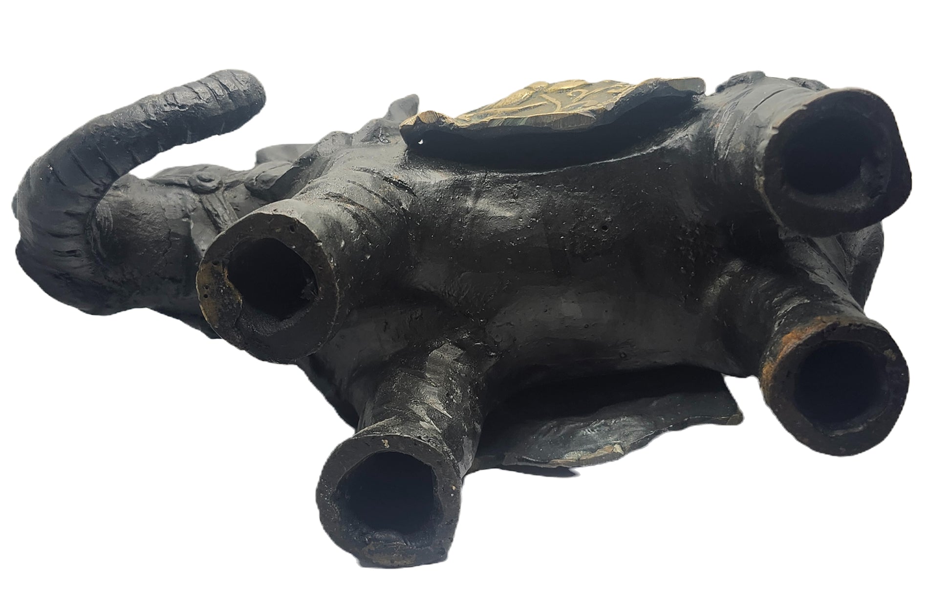 Antique19th Century Cast Iron & Brass Elephant of India Figurine image 6