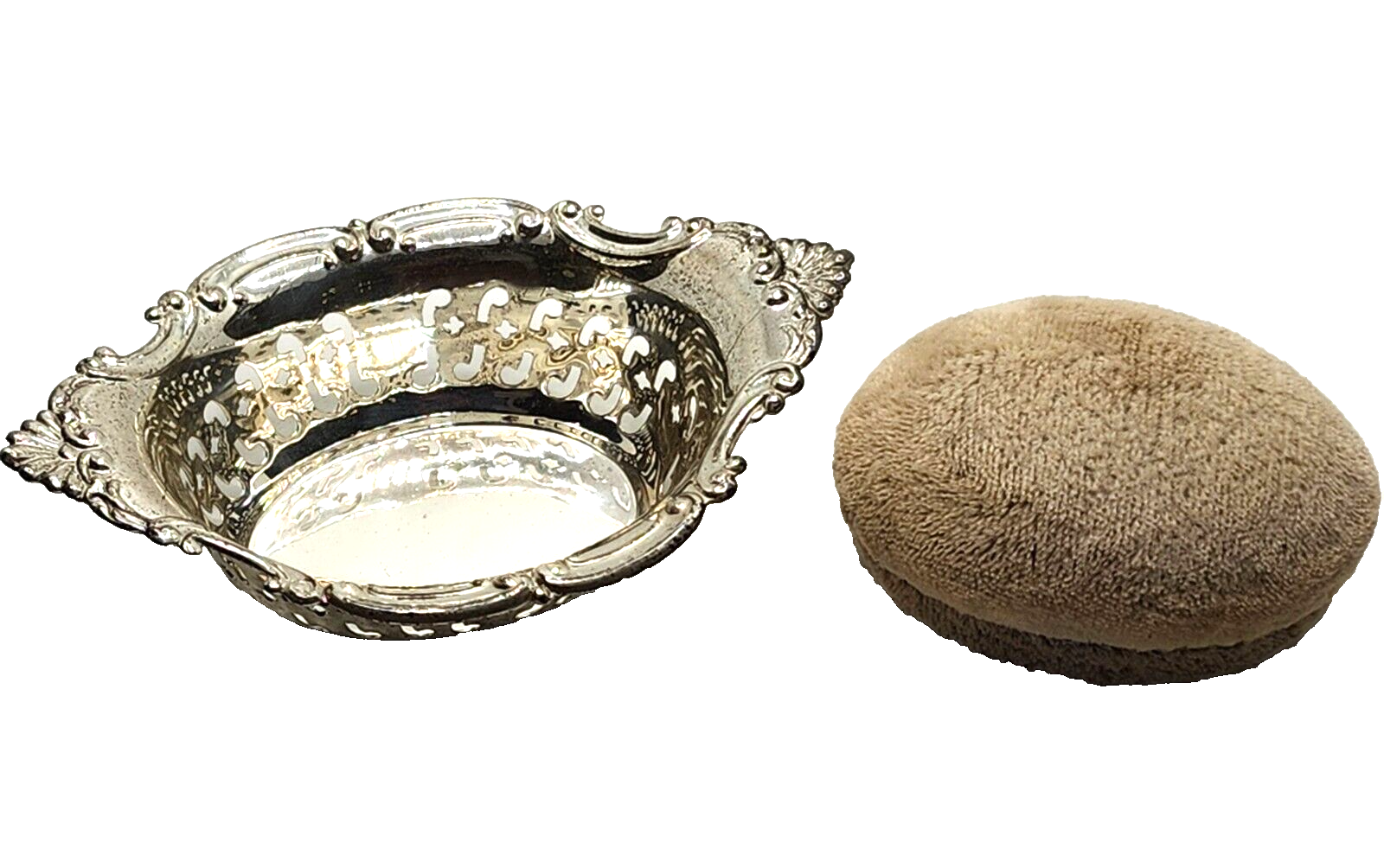 Vintage Gorham Sterling Silver Pin Cushion 4780 Pink image 2