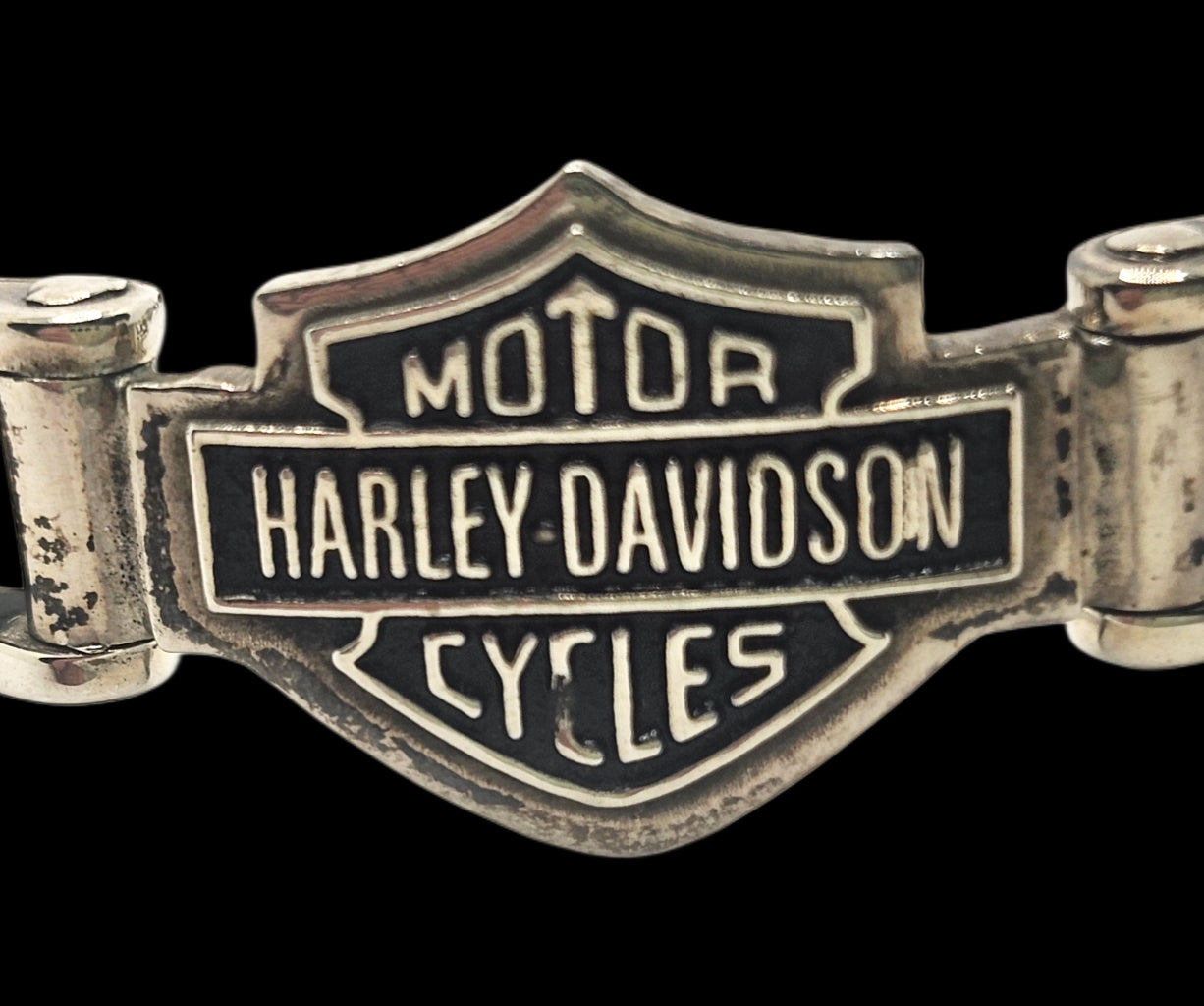 Harley Davidson Sterling Silver Bike Chain Link Bracelet image 3