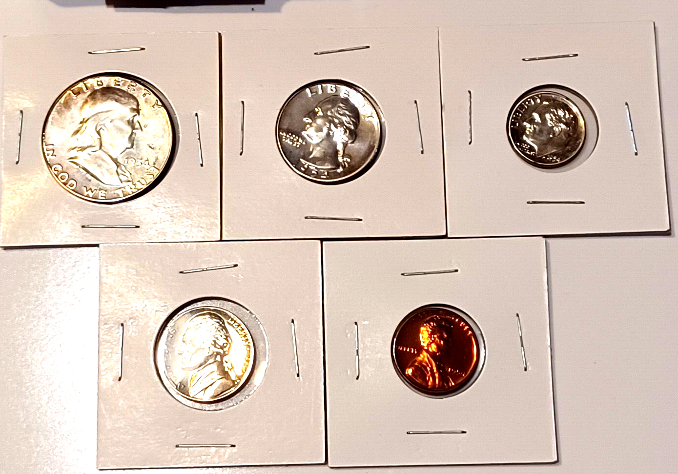 1954 US MINT ORIGINAL PROOF SET IN Original Box & Tissue image 1