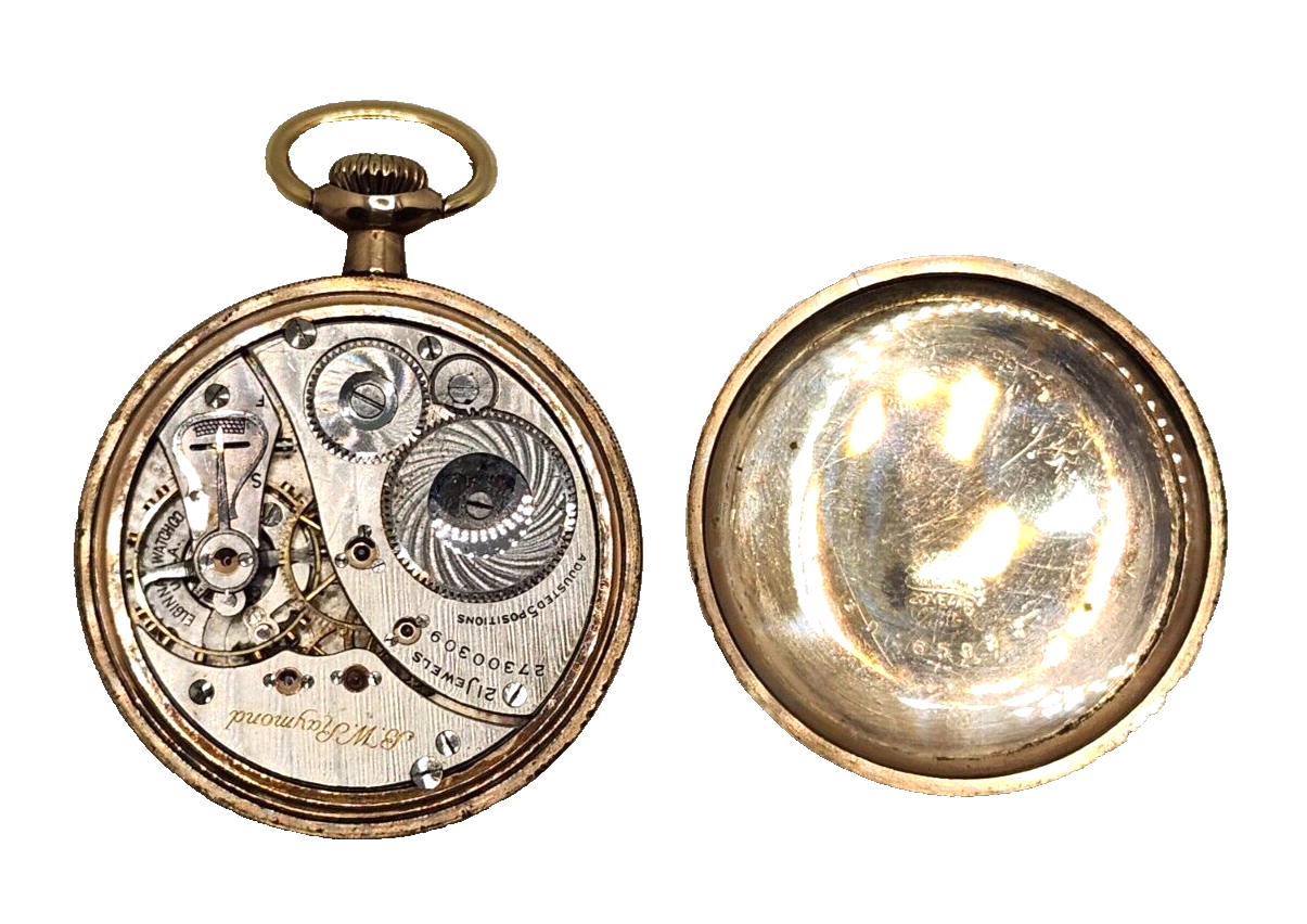 Antique 1925 Elgin B.W. Raymond Grade 478 Model 15 GF Pocket Watch 16S 21J Runs image 6