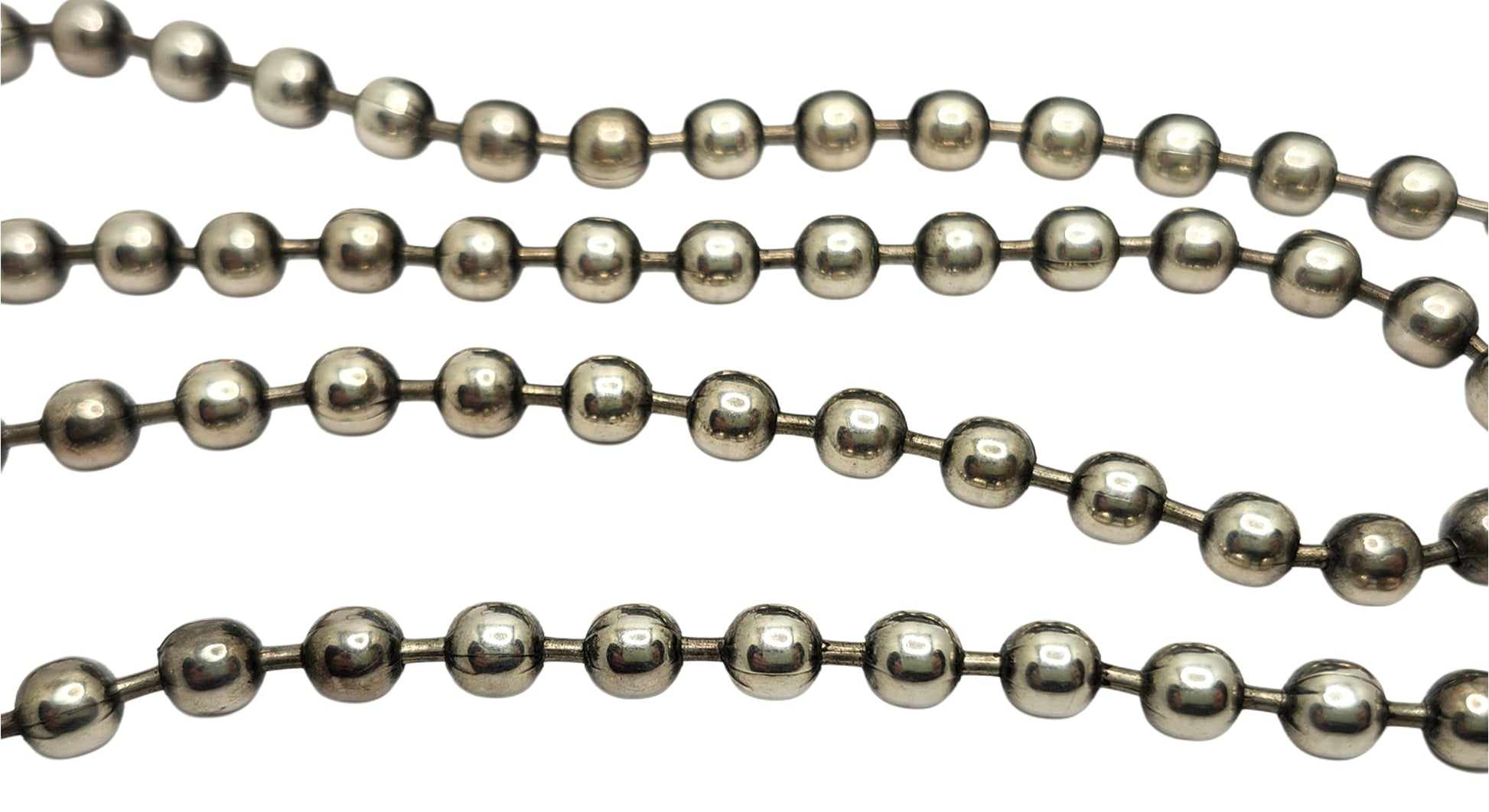 BWL Bill Wall Leather Sterling 5.5mm Ball Chain Gothic Cross 24" Neckl image 2